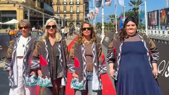 las malvinas son argentinas: actrices argentinas sorprendieron en san sebastian