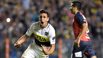 El joven Maroni festeja su gol El joven Maroni festeja su gol