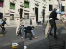 Un roce entre un auto y el colectivo &nbsp;terminó en una violenta pelea&nbsp;