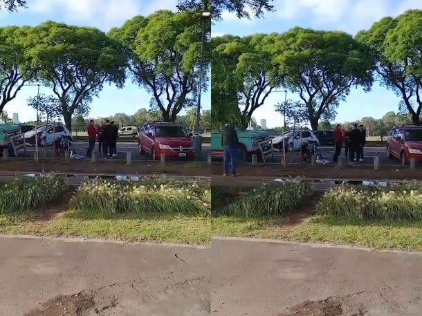 Choque en la Costanera: se cruzó de carril, impactó a dos autos y escapó