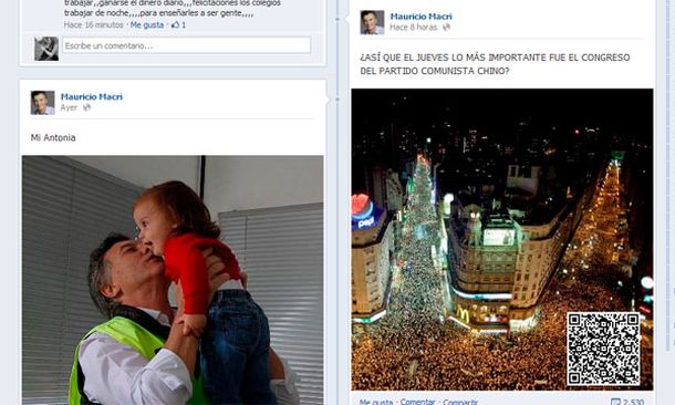 Macri eligió una foto para contestarle a Cristina Fernández tras el 8N