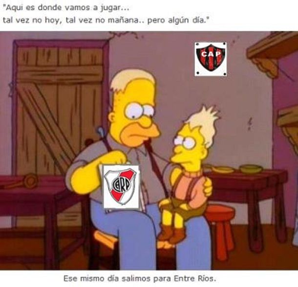 Uno de los memes que apareció en las redes tras la derrota de River.
