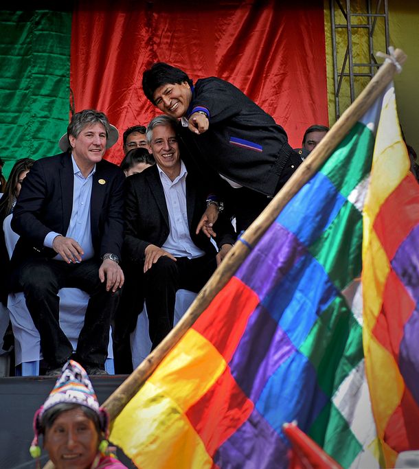 Boudou asistió a la asunción de Evo Morales