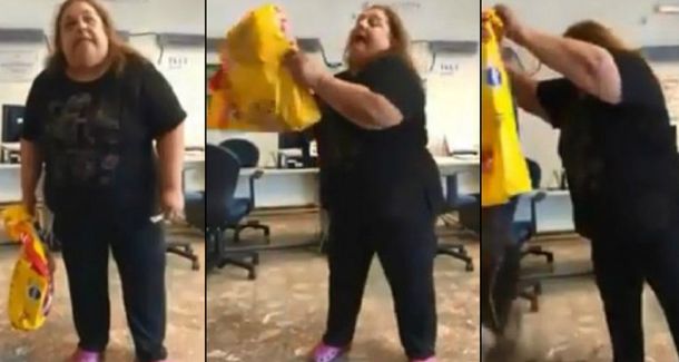 VIDEO: Se cansó de los cortes de luz y fue a Edesur a tirar excremento