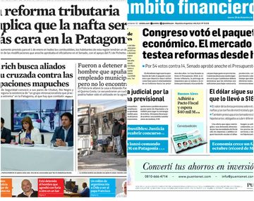 Tapas de diarios del jueves 28 de diciembre de 2017