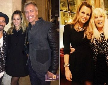 Susana festejó con Marley y el Pocho Lavezzi