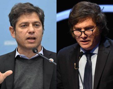 Axel Kicillof y Javier Milei