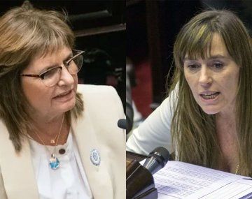 Senadoras Patricia Bullrich (LLA) y Juliana Di Tullio (UxP).