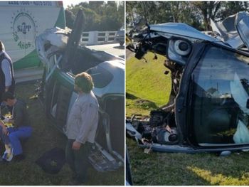 Tras el accidente, Julio Bocca ya abandonó el hospital