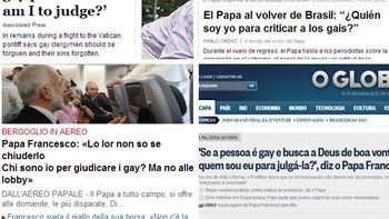el mundo habla de las palabras del papa sobre los gay el mundo habla de las palabras del papa sobre los gay