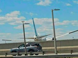 El choque del avión quedó registrado en un video El choque del avión quedó registrado en un video