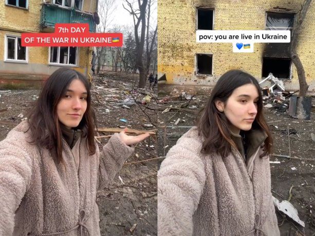 Valeria, la fotógrafa ucraniana que muestra la guerra en TikTok