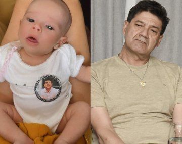 Él la calmó: la emotiva foto de la hija de Burlando y Silvino