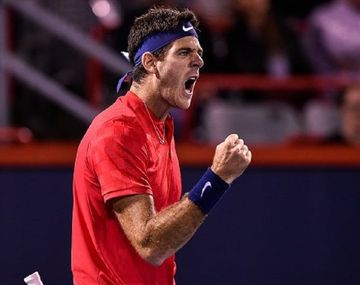 Del Potro venció a Isner en el Masters 1000 de Montreal - Crédito:&nbsp;@LaCanteraDep