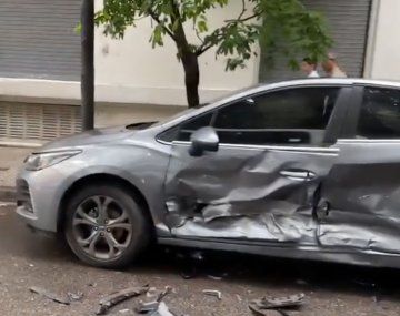 Persecución y choque múltiple en Balvanera: una mujer quedó herida