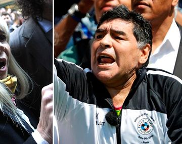 Claudia Villafañe y Diego Maradona.