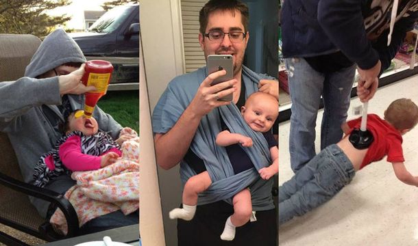 Estos padres se merecen un premio por el esfuerzo