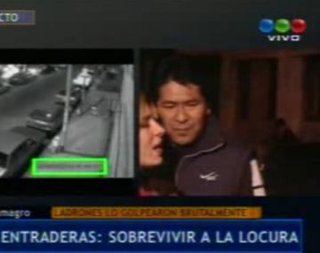 Dos movileros se pelearon en vivo por una nota exclusiva