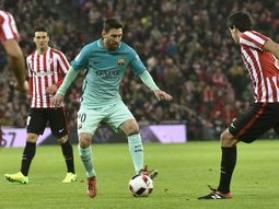 Messi en el partido entre Barcelona y el Bilbao por la Copa del Rey Messi en el partido entre Barcelona y el Bilbao por la Copa del Rey