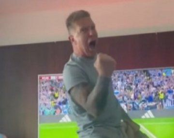 Alejando Fantino re loco por la Scaloneta: el video que será tus memes y stickers