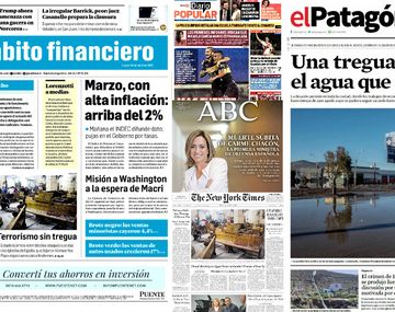 Mirá las tapas de los diarios