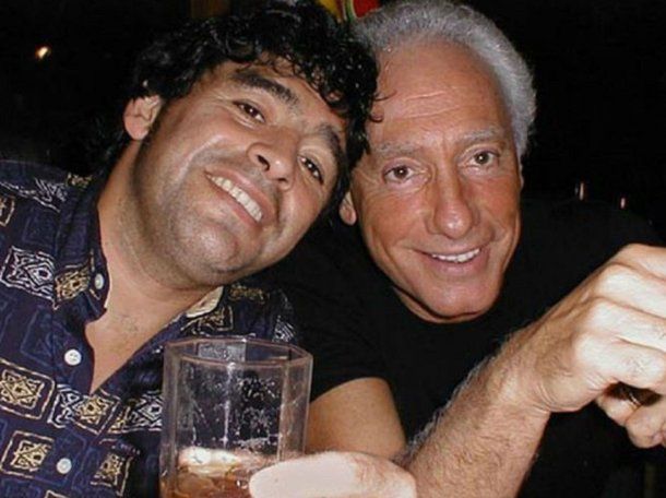 Diego Maradona y Guillermo Coppola. Diego Maradona y Guillermo Coppola.
