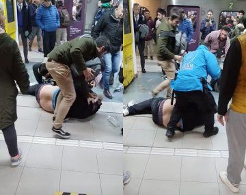Pasajeros detuvieron a un punga en la estación Plaza Italia de la línea D