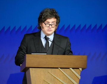 Javier Milei en la Cámara de Comercio de Estados Unidos