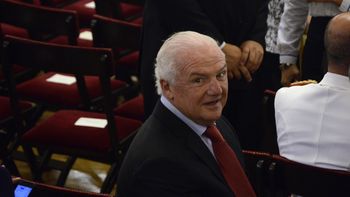 Fernando Niembro en su última aparición pública el día de la asunción de Mauricio Macri Fernando Niembro en su última aparición pública el día de la asunción de Mauricio Macri