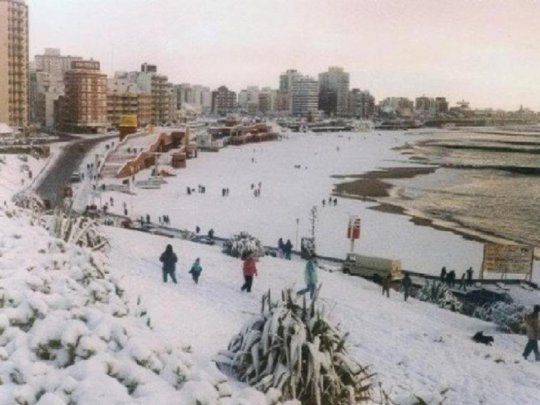 Qué tiene que pasar para que caiga nieve en Mar del Plata