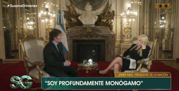 Susana Giménez con Javier Milei