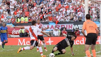 La chance más clara en el Superclásico del Monumental La chance más clara en el Superclásico del Monumental