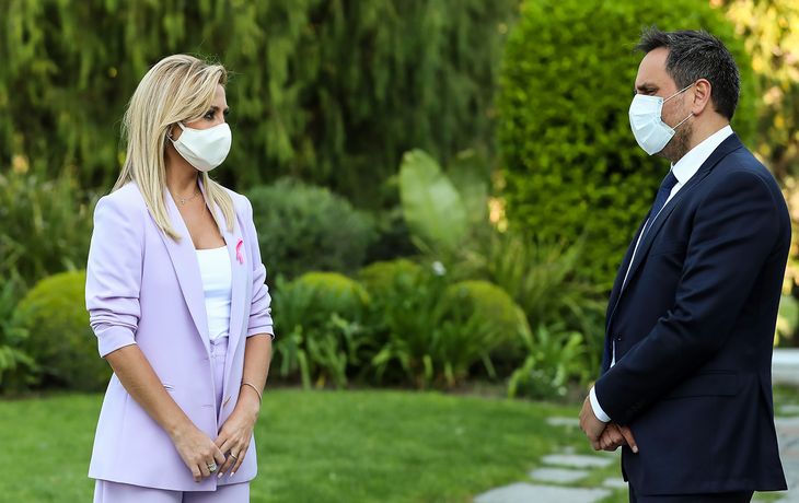 Fabiola Ya&ntilde;ez recibi&oacute; al ministro Cabandi&eacute;