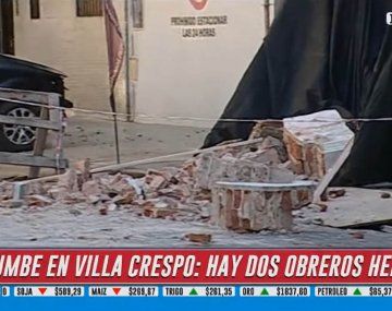Derrumbe en Villa Crespo: dos personas heridas, faltan pericias policiales para saber qué pasó