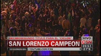 miles de hinchas de san lorenzo festejan el titulo miles de hinchas de san lorenzo festejan el titulo