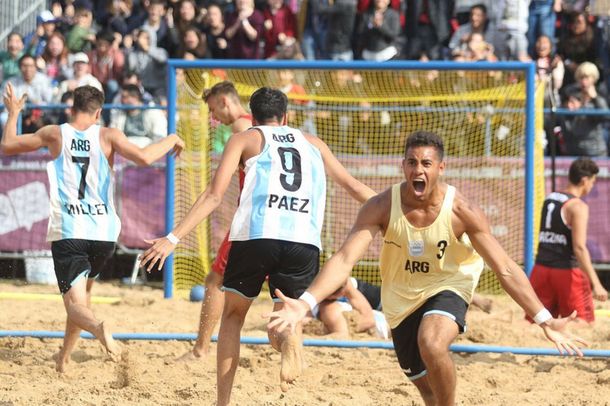 Los chicos del beach handball se quedaron con el bronce