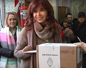 Cristina Kirchner votó en Río Gallegos