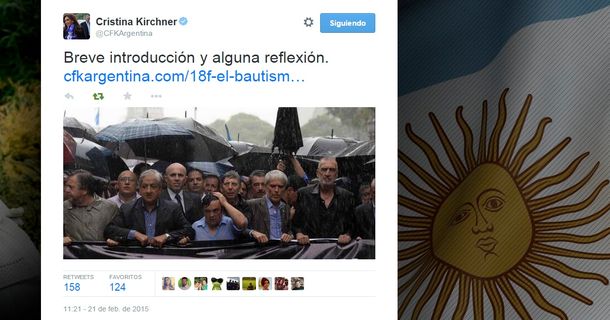 Cristina sobre el #18F: Fue el bautismo de fuego del partido judicial