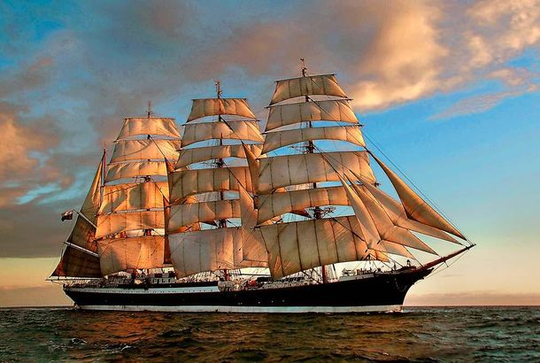 Amarró en Ushuaia el segundo velero más grande del mundo