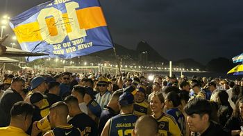 boca copo las playas de copacabana: multitudinario banderazo antes de enfrentar a vasco boca copo las playas de copacabana: multitudinario banderazo antes de enfrentar a vasco