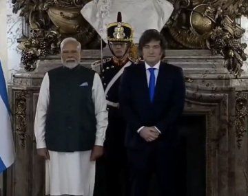 Milei recibió en Casa Rosada al Primer Ministro de la República de la India.