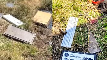un informe de la tv chilena revelo actos de vandalismo en el cementerio de darwin