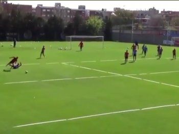 Tras casi un año, se filtró el vídeo del entrenamiento en el que Ángel Romero lesionó a Andrés Herrera