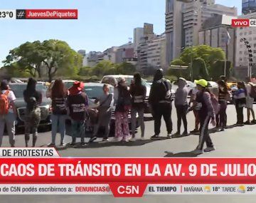Caos y demoras en el centro porteño por piquetes de la izquierda