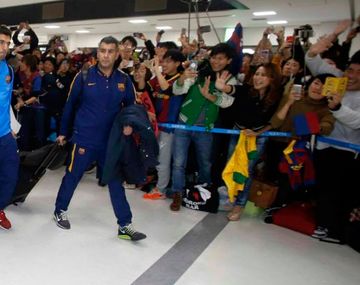 Lionel Messi llegó a Argentina para pasar las fiestas