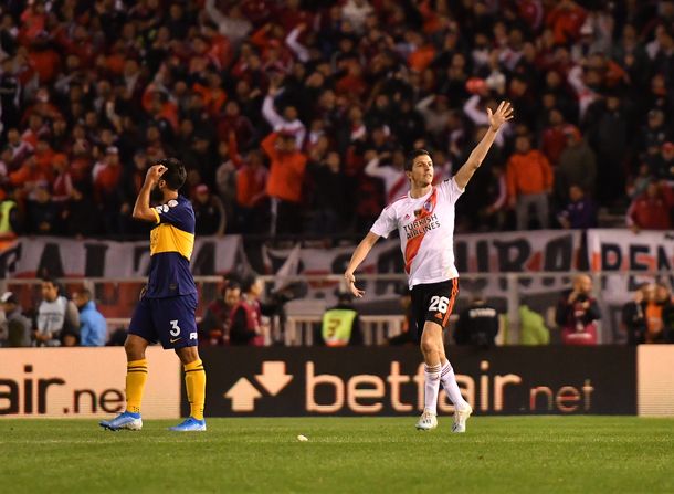 Centro atrás y gol: Nacho Fernández marcó el segundo de River