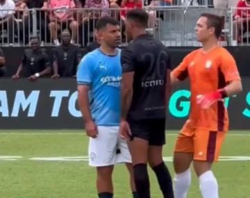 La fuerte reacción del Agüero tras recibir un patadón en el Mundial 7 vs. 7