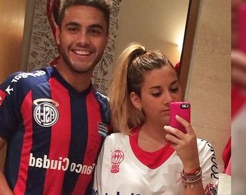 La foto contra la violencia de un jugador del Ciclón y la hija de un ídolo del Globo