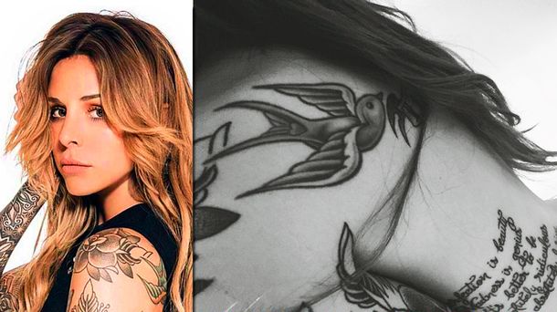 Candelaria Tinelli mostró un tatuaje y reveló un secreto