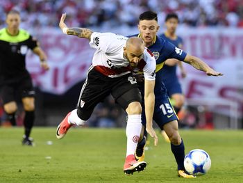 El uruguayo Nández convirtió el segundo de Boca